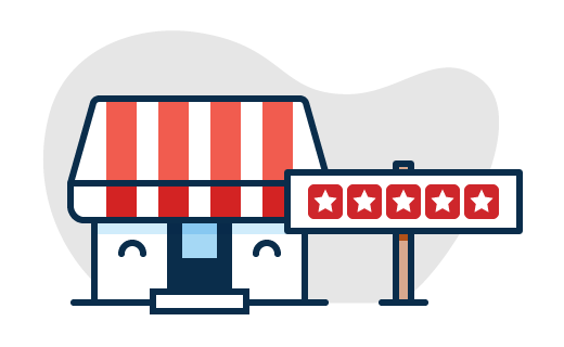 Yelp Store Cartoon Image